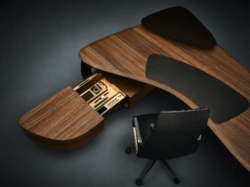 Photo 2: Thanks to the veneer, the surface is a work of art with uniqueness guaranteed. Photo: Walter Knoll
